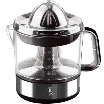 Preview: Zitruspresse elektrisch, 40W, 700ml, Schwarz-Silber: Perfekt für Orangensaft, Zitronensaft, Limettensaft, Leistungsstark und schnelle Reinigung