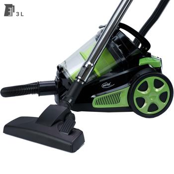 Preview: Potente aspirapolvere a ciclone: 850W, 3L, senza sacco, nero-verde, potenza di aspirazione turbo per una pulizia profonda Preview: Potente aspirapolvere a ciclone: 850W, 3L, senza sacco, nero-verde, potenza di aspirazione turbo per una pulizia profonda