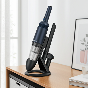 Ultraleichter Akku-Handstaubsauger mit HEPA-Filter, beutellos, starke 15 kPa: Kabellos mit hoher Saugleistung und gründliche Reinigung