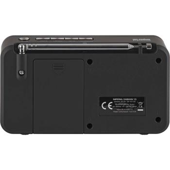 Preview: Classic DAB+ & FM portable radio, black, with alarm clock, crystal clear reception & long battery life