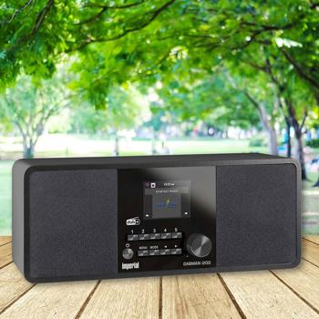 Preview: Multifunktionales WLAN-Internetradio in Schwarz, DAB+ & UK Stereo, USB, & Spotify Connect für grenzenlosen Musikgenuss