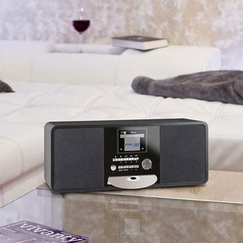 Preview: Stereo-Hybridradio in edlem Schwarz mit CD-Player, DAB+, Internetradio & Bluetooth 5.0 – Radio mit USB, 2x15W & Farbdisplay