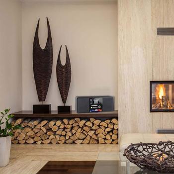 Preview: Stereo-Hybridradio in edlem Schwarz mit CD-Player, DAB+, Internetradio & Bluetooth 5.0 – Radio mit USB, 2x15W & Farbdisplay