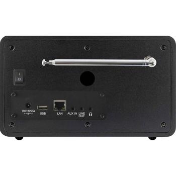 Preview: Hybridradio DAB+ & UKW mit Internetradio - Smart steuerbar via App, WLAN & Bluetooth - USB-Port, Wecker, Timer, Wettervorhersage - Schwarz