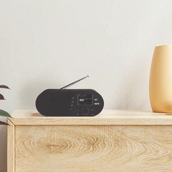 Preview: Compact digital radio with DAB+and FM, Bluetooth 5.1, LCD color display, alarm clock, 14 W, crystal clear reception