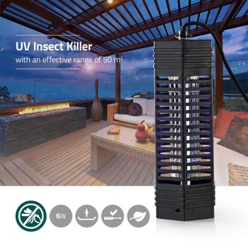 Preview: Destructeur d’insectes Électrique UV-A - Piège lumineux efficace 50m² - Sans produits chimiques/odeurs, non toxique - 220-240V 6W - Suspendu/Posé - Intérieur