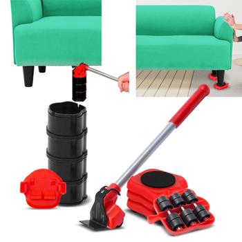 Robuster Möbel Transport Heber und Rollen Set für Umzug, Heimwerken oder Renovierung - Schwerlast-Transportrollen für schwere Möbel