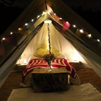 Preview: Lampe de camping sans fil 2 en 1 avec guirlande intégrée – 10 m, 5 modes, IPX4 – éclairage extérieur polyvalent idéal pour le camping