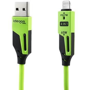 Preview: 4 câbles spirales 4 en 1, 65 W, USB-C vers USB-C avec adaptateurs USB-A et Lightning – câbles de chargement multi-connecteurs pour smartphones et ordinateurs portables Preview: 4 câbles spirales 4 en 1, 65 W, USB-C vers USB-C avec adaptateurs USB-A et Lightning – câbles de chargement multi-connecteurs pour smartphones et ordinateurs portables