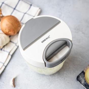 Preview: Pulley multi-chopper, 900 ml, white-grey, onion slicer for effortless chopping of vegetables, herbs & nuts