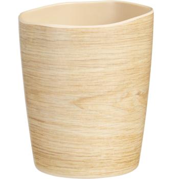 Preview: set of 2 break-proof melamine mugs in wood-effect design, 9 x 11 cm: A durable drinking mug - perfect for camping, picnics & everyday use
