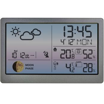 Premium Wetterstation Farbdisplay und Aussensensor, Messung von