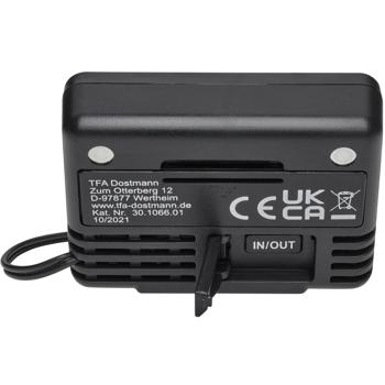 Preview: Thermomètre digital intérieur & extérieur - Sonde étanche 3m - Mesure précise Max/Min - Aimant & support - Bureau, réfrigérateur - Noir -30/+60°C