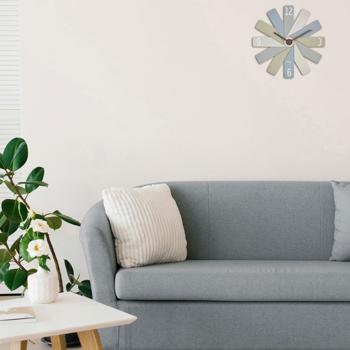 Preview: Orologio da parete di design OROLOGIO IN SCATOLA, dimensioni: Ø 40 cm, colorato: decorazione da parete moderna e accattivante, silenzioso e di alta qualità, per soggiorno e cucina