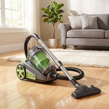 Preview: Powerful cyclonic upright vacuum cleaner: 850W, bagless, anthracite-green, turbo suction power for thorough cleaning