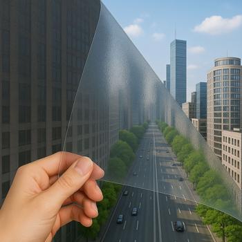 Preview: set of 8 privacy film gray matt, 60 x 200 cm - self-adhesive window film with UV protection - heat-reducing & ideal for windows, office & living rooms