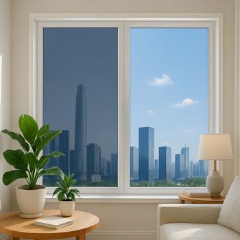 Preview: 2er-Set Sichtschutzfolie silber-matt, 60 x 200 cm - selbstklebende Spiegelfolie mit UV-Schutz - hitzereduzierend & ideal für Fenster, Büro & Wohnräume