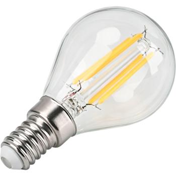Preview: Lampadina LED a filamento G45 E14 4 W 400 lm bianco caldo 2500 K lampadina vintage lampada retrò dimmerabile luce calda forma a sfera Edison lampadina a goccia