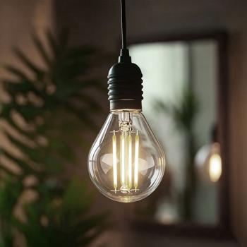 Preview: Lampadina LED a filamento G45 E14 4 W 400 lm bianco caldo 2500 K lampadina vintage lampada retrò dimmerabile luce calda forma a sfera Edison lampadina a goccia