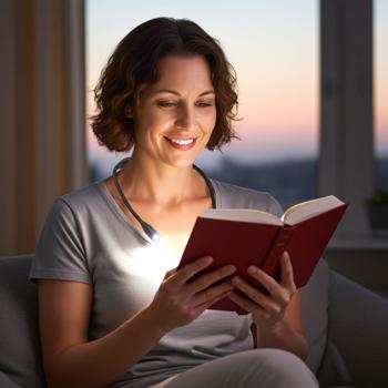 Preview: LED-Leseleuchte zum Umhängen – Dimmbare Akku-Leselampe mit 3 Farbtemperaturen, flexiblen Schwanenhälsen & 6 Stunden Leuchtdauer Preview: LED-Leseleuchte zum Umhängen – Dimmbare Akku-Leselampe mit 3 Farbtemperaturen, flexiblen Schwanenhälsen & 6 Stunden Leuchtdauer