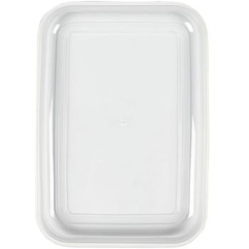 Preview: Stabile Lunchbox mit Kunststoff Clip-Deckel, 3-Fächer, 1,2 l: Für portionierte Mahlzeiten & Snacks, für Schule, Büro & Reise