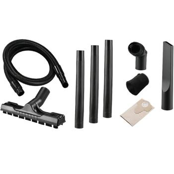 Preview: Effizienter Nass-Trocken-Staubsauger mit Multi-Filter- System, 1200W, 16 kPa – 15L Behälter, Edelstahl silber-rot, für blitzblanke Ergebnisse