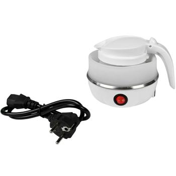 Preview: Bouilloire pliable - Protection surchauffe/marche à sec - Volume 600ml - Pour voyages, camping, maison - Puissance 600W