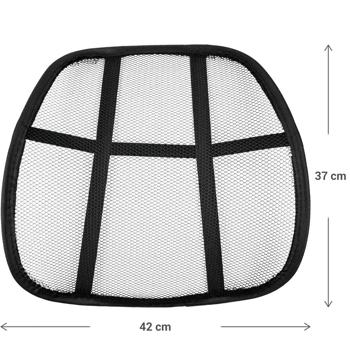 Preview: Supporto lombare ergonomico con materiale a rete per una seduta confortevole sul posto di lavoro, in casa, in auto, in ufficio e molto altro ancora.