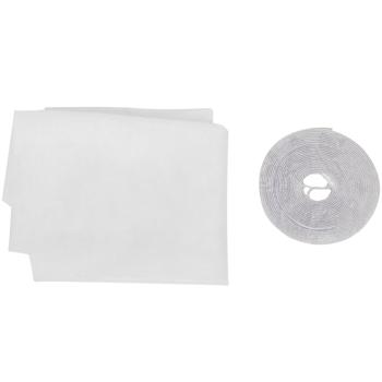 Preview: Moustiquaire fenêtre - Protection efficace anti-moustiques, guêpes, mites sans perçage - 130x150cm, blanc, découpable, bande velcro incluse - CH10330