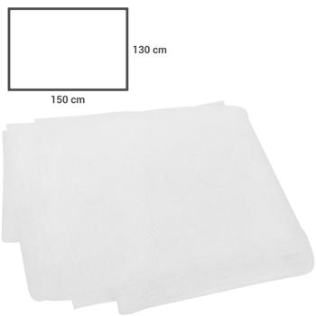 Preview: Moustiquaire fenêtre - Protection efficace anti-moustiques, guêpes, mites sans perçage - 130x150cm, blanc, découpable, bande velcro incluse - CH10330