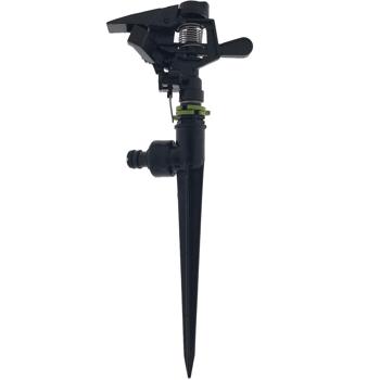 Preview: set of 2 Flexible circular sprinklers with ground spike: 30°-360° adjustable for precise watering, lawn sprinkler ideal for lawns, gardens & flower beds