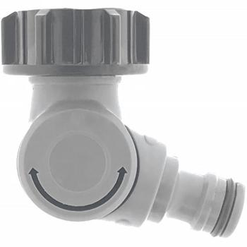 Preview: Practical garden hose elbow tap 150 degrees: Enables corner connections for garden hoses, reliable connection, robust & easy to handle for efficient garden irrigation