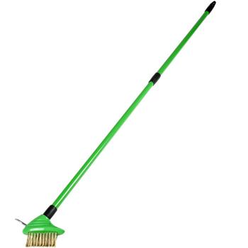 Preview: Vielseitiges Unkrautbürsten-Set mit Teleskopstiel, Fugenbürste und Unkrautbürste: für mühelose Unkrautentfernung, robust & langlebig