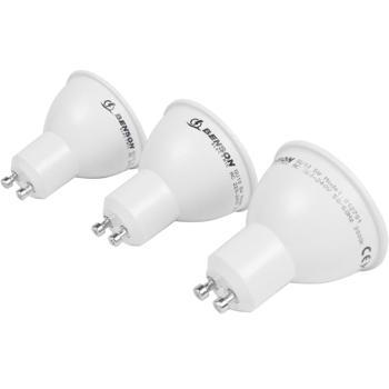 Preview: 3er-Set LED-Reflektorlampe GU10 - Dimmbar & energieeffizient (5W) für beruhigende warmweisse Atmosphäre (3000K) - 400 Lumen, 20.000h Lebensdauer - Ø 55x57mm