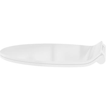 Preview: Abattant WC extra-plat Slim blanc - Abaissement automatique Soft Close, Quick Release - Matériau thermodurci antibactérien, 45x37cm
