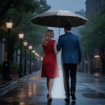 Preview: Faltbarer Regenschirm mit LED-Taschenlampe, Ø105 cm, anthrazit: Ein perfekter Allwetter-Begleiter für Dunkelheit & Regenschauer