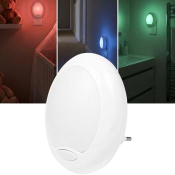 Multicolour socket night light: atmospheric lighting & orientation for children‘s room, hallway & bathroom