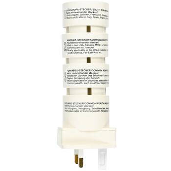 Preview: Set de prises de voyage universel - 4 adaptateurs pour smartphone, tablette, PC - Compact, sûr, 230V, 2500W, blanc