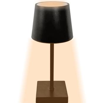 Preview: Moderna lampada da tavolo a LED, touch control, nera: dimmerabile, a risparmio energetico e dal design elegante, perfetta per l‘ufficio, il comodino e il soggiorno