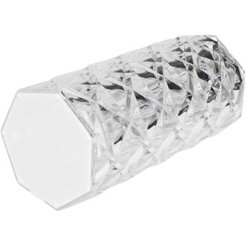 Preview: Lampe de table LED Cristal - Interrupteur tactile 3 tons blanc - Lumière d‘ambiance pour salon - Hauteur 15cm - USB rechargeable Batterie lithium 800 mAh
