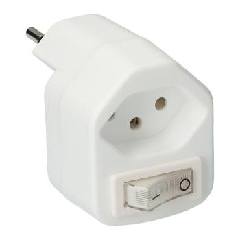 Preview: Stromspar-Steckeradapter 2er-Set - Standby-Killer mit Netzschalter und Kinderschutz - Für bis zu 2300 W - Ideal für Drucker, Lampen, Mikrowellen