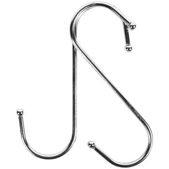 Preview: Robusto set di ganci per appendere, 2 pezzi, 16 cm: organizzazione e conservazione, versatile, robusto e semplice, ganci a S per la cucina, il bagno, il garage e altro ancora