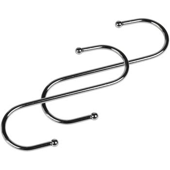 Preview: Robusto set di ganci per appendere, 2 pezzi, 16 cm: organizzazione e conservazione, versatile, robusto e semplice, ganci a S per la cucina, il bagno, il garage e altro ancora