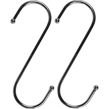 Preview: Robustes Hängehaken-Set, 4-tlg, 16 cm: Ordnung & Aufbewahrung, vielseitig, stark & einfach, S-Haken für Küche, Bad, Garage & mehr