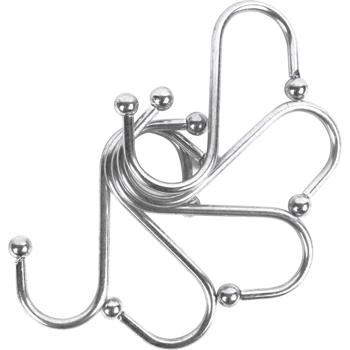 Preview: Robustes S-Haken-Set, 10-tlg, 7,5 cm: Ordnung & Aufbewahrung, vielseitig, stark & einfach, Hängehaken für Küche, Bad, Garage & mehr 