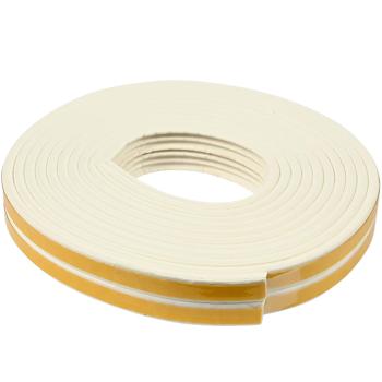 Preview: E-Profil Zugluft Dichtungsstreifen Weiss 2er-Set (3m x 9x4mm): Selbstklebend, langlebig & energiesparend – Perfekt gegen Kälte, Lärm & Staub!