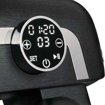 Preview: Robot da cucina premium con display a LED, elegante nero opaco, ciotola in acciaio inox da 7 litri, 1800 W - Di alta qualità, moderno e potente, per cuocere, cucinare e altro ancora