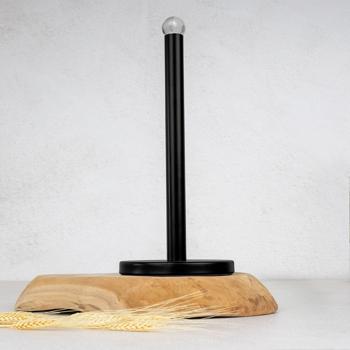 Preview: Moderner Küchenrollenhalter (schwarz & silber): Praktische Papierrollenhalterung, standfest, robust & eine stilvolle Ergänzung für Ihre Küchenausstattung Preview: Moderner Küchenrollenhalter (schwarz & silber): Praktische Papierrollenhalterung, standfest, robust & eine stilvolle Ergänzung für Ihre Küchenausstattung