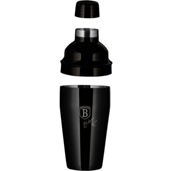 Preview: Profi Cocktailmixer-Set, 6-tlg, 550ml, schwarz-roségold: Mit Shaker, Ausgiesser, Messbecher, Stössel, Sieb und Löffel - für kreative Cocktails