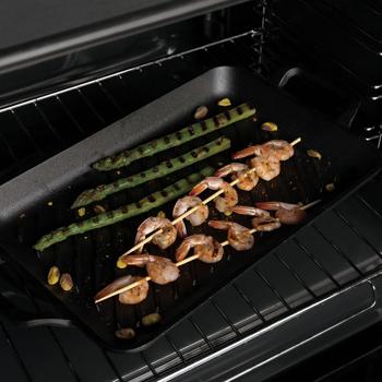 Preview: Plaque de gril rectangulaire en fonte de haute qualité (33x22 cm) avec poignées : Pour des rayures et des arômes authentiques, polyvalente et idéale pour la viande, les légumes et le poisson